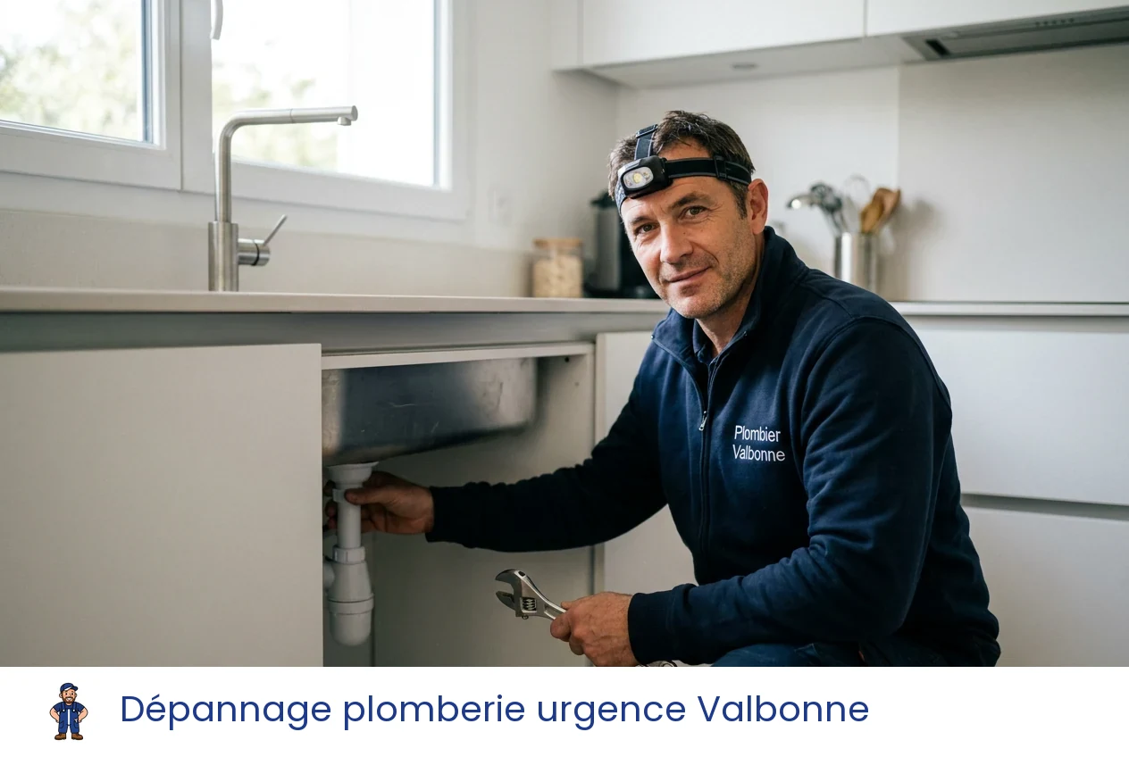 Dépannage plomberie urgence à Valbonne