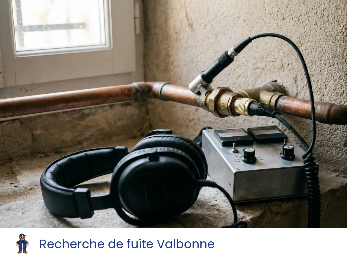 Recherche de fuite à Valbonne