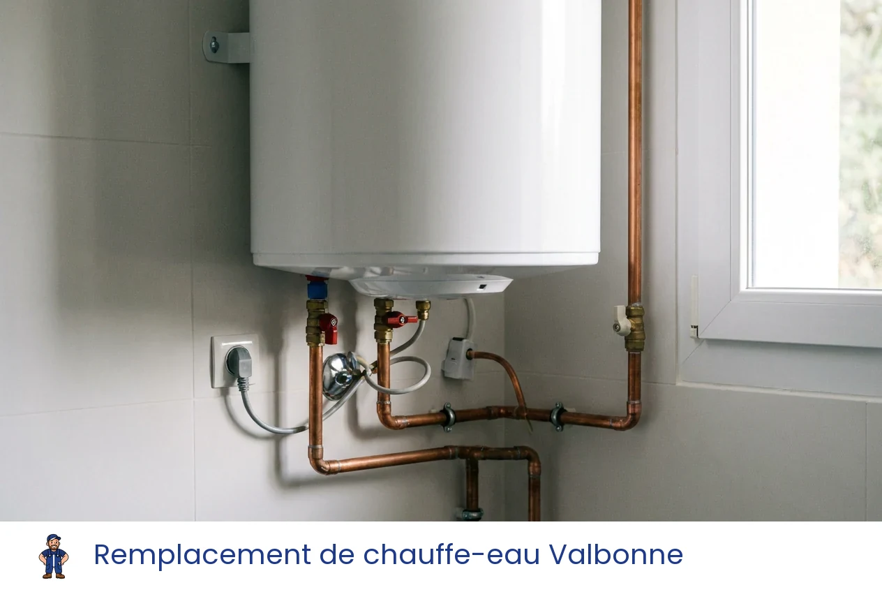 Remplacement de chauffe-eau à Valbonne