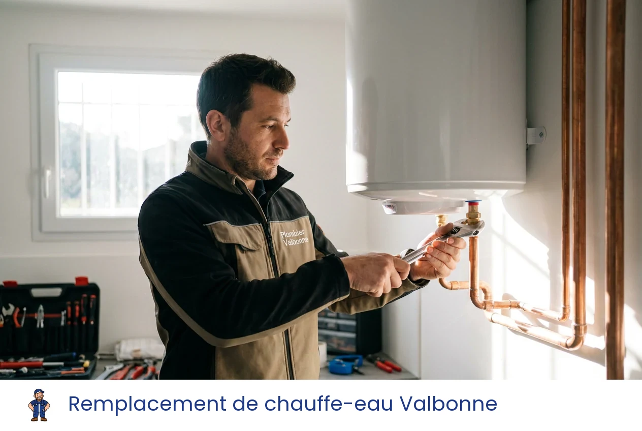 Remplacement de chauffe-eau à Valbonne